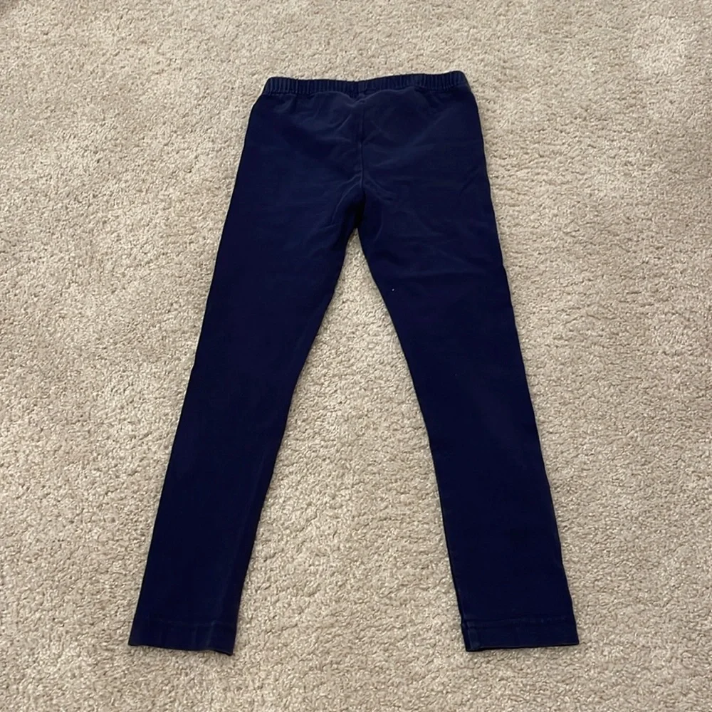 Hanna Andersson Slim Navy Blue Leggings, size 5 - Picture 3 of 3